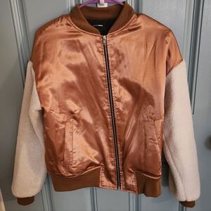 Fashion Nova Brown Bomber Jacket